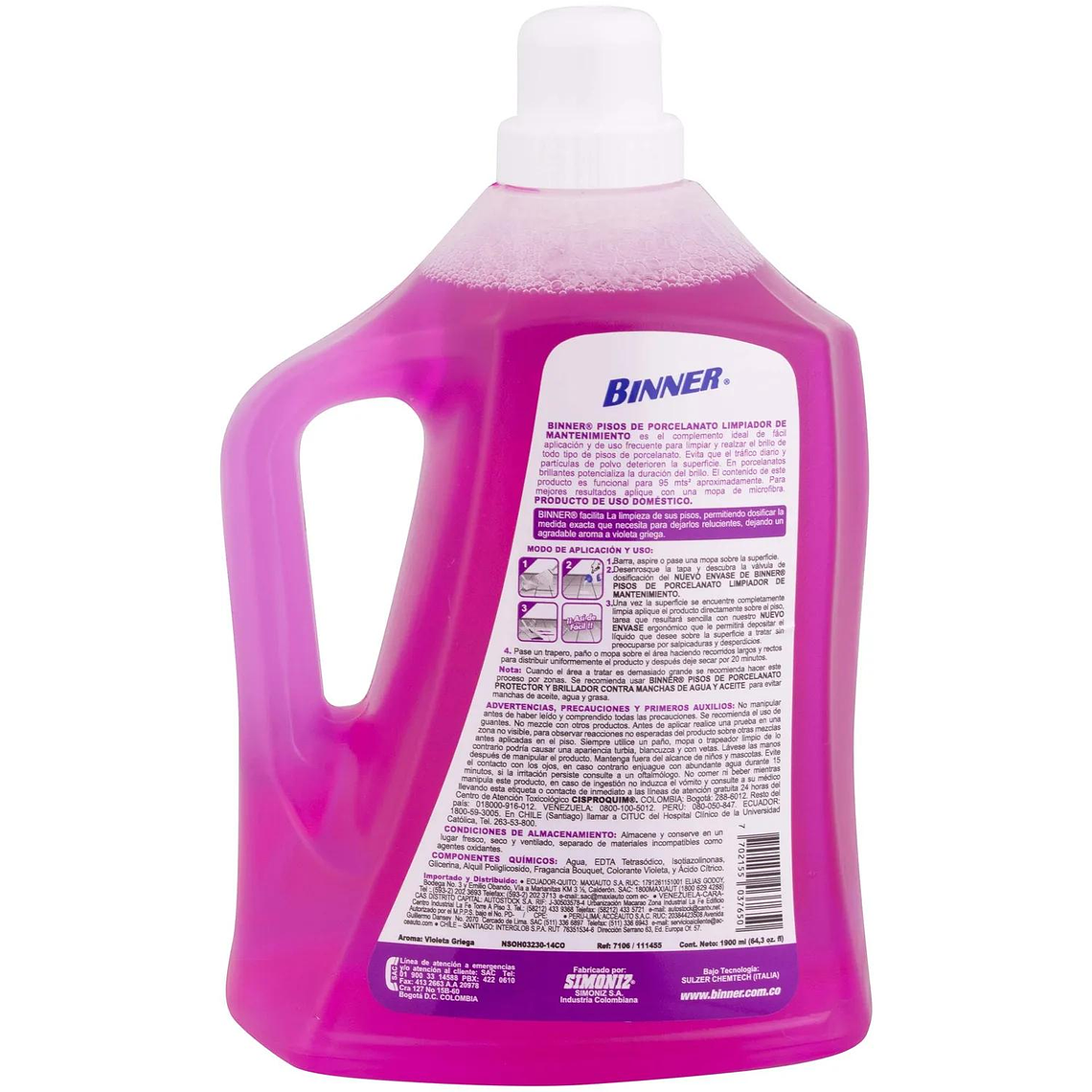 Limpiador Pisos De Porcelanato 1900ml 2