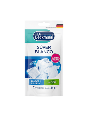 Blanqueador En Polvo Dr. Beckmann Super Blanco 80 G