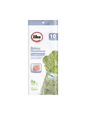 Bolsa Hermética Extra Grande Ilko 35 X 40cm 10unid