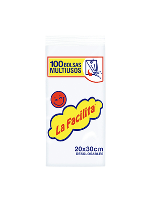 Bolsa Plástica Multiuso 100unid 20x30cm La Facilita