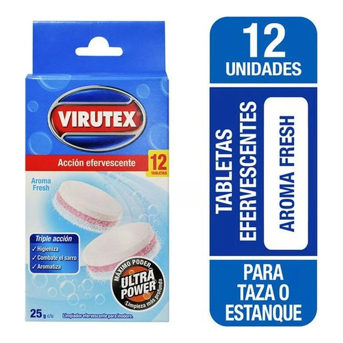 Pastillas Inodoro Efervescentes Antisarro Virutex 12tabletas 2