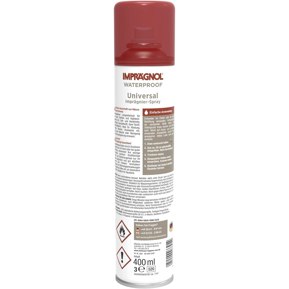 Protector De Cuero Y Ropa Impragnol 400ml 3