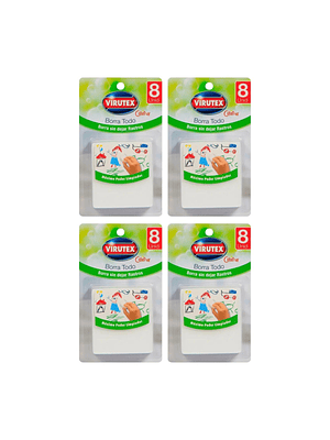 Esponjas Borra Todo Virutex 32 Unid: Pack Ahorro Limpieza