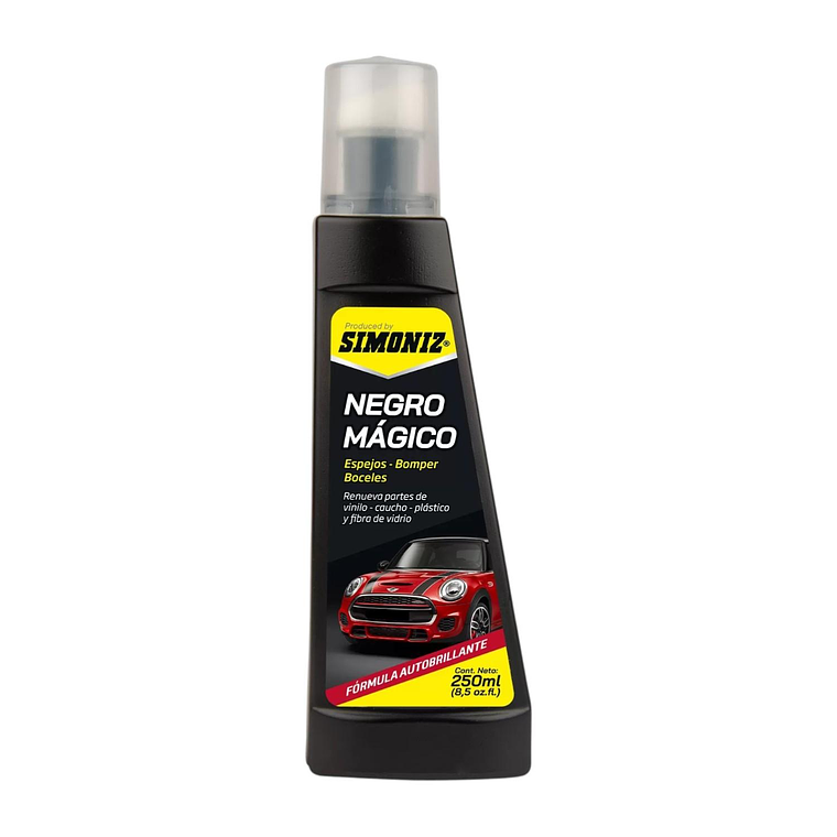 Restaurador De Plásticos Auto Simoniz Negro Mágico 250ml Parachoques 1