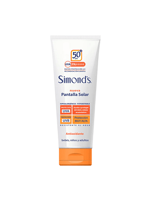 Simonds bloqueador solar SPF 50 200 ml para piel sensible