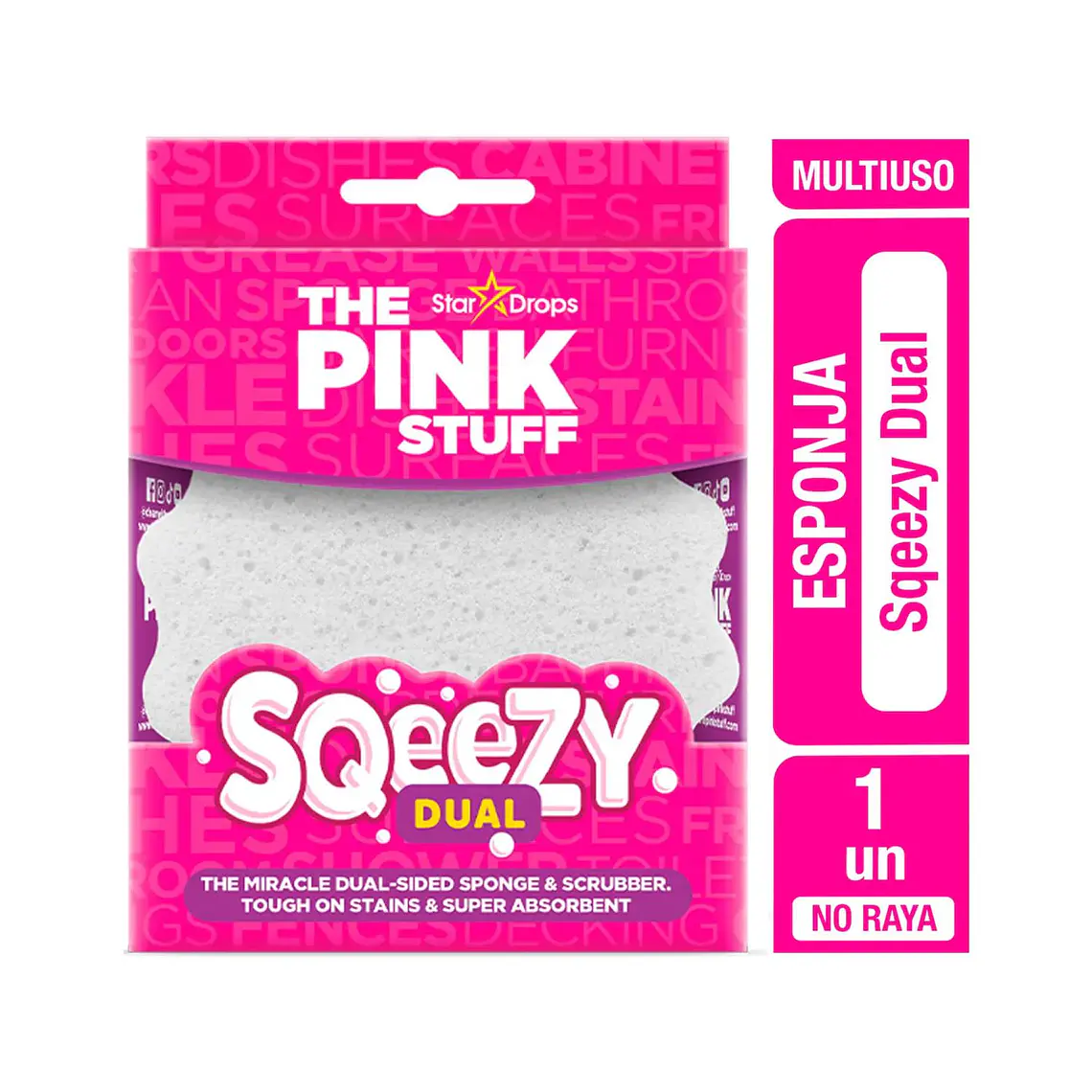 Esponja Squeezy Dual The Pink Stuff 2