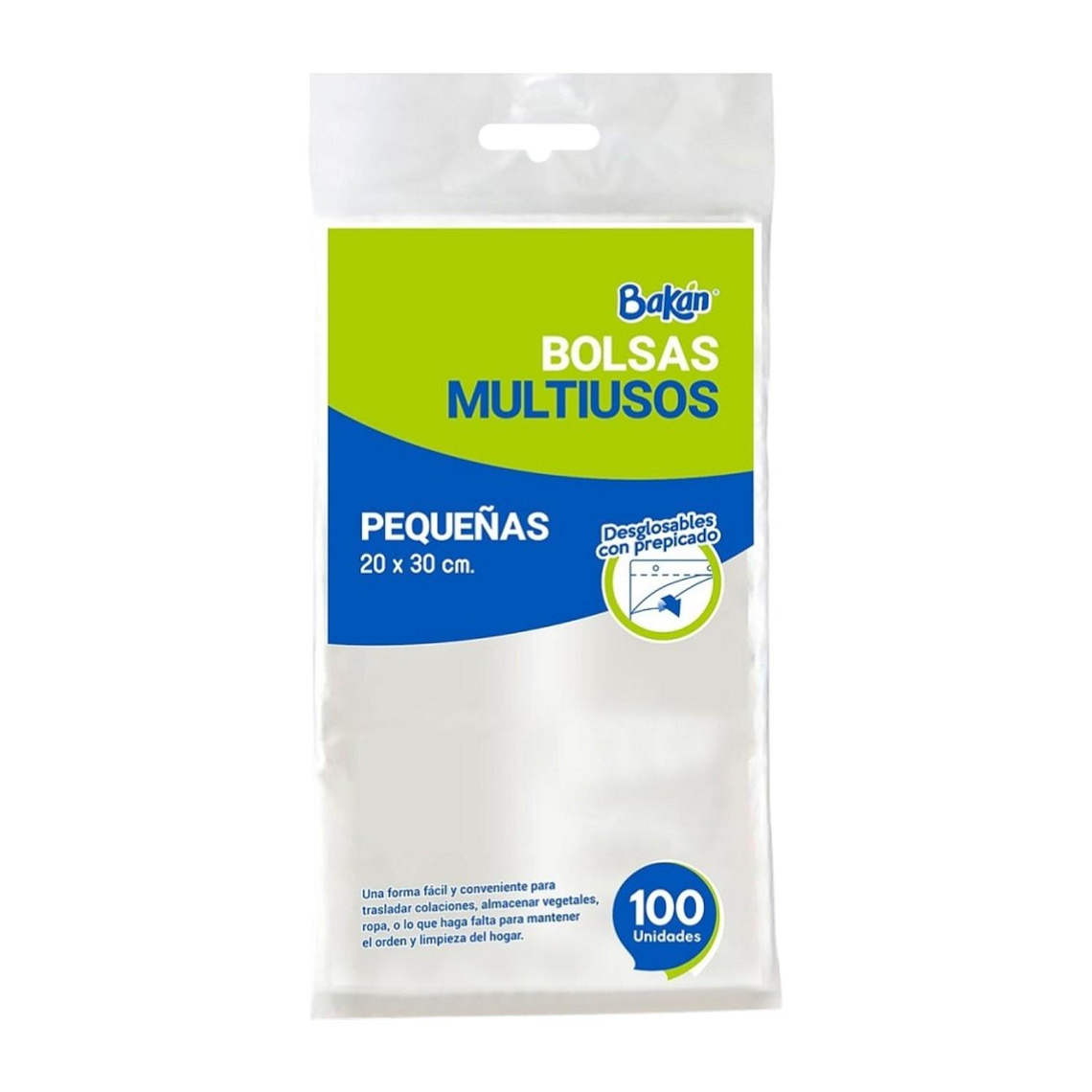 Bolsa Taco Bakan Pequeña 20x30 Pack 100 Bolsas Multiuso 1