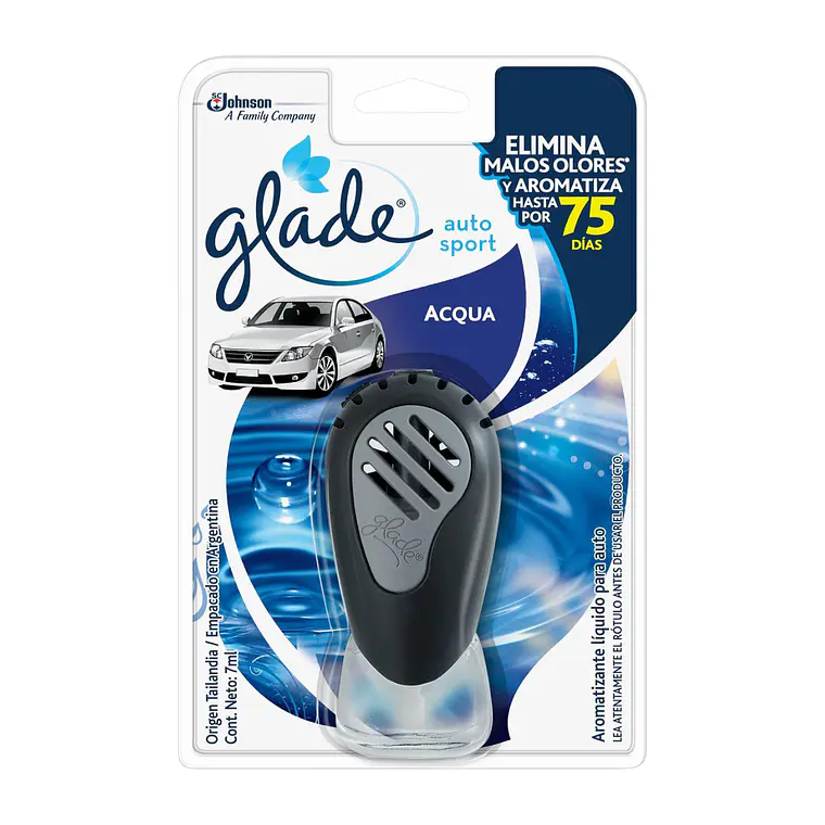 Glade Acqua Auto Sport Aparato + Repuesto 7 ml 1