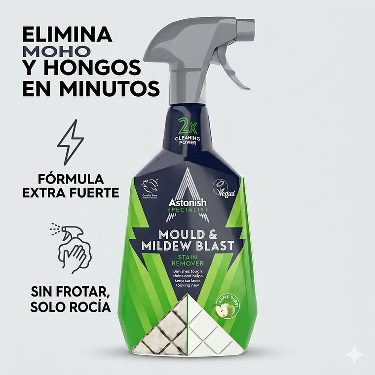 Astonish Eliminador Moho y Hongos Gatillo 750 Ml Antihongos 2