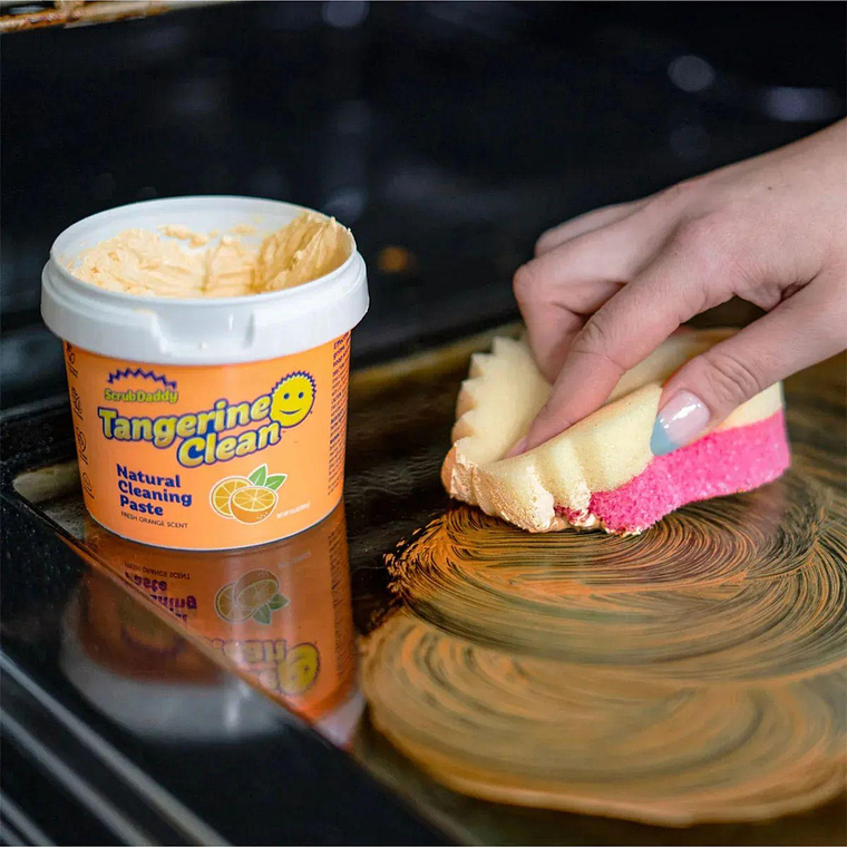 Scrub Daddy Pasta Limpiadora Tangerine Clean 500 Gr Multiuso 4