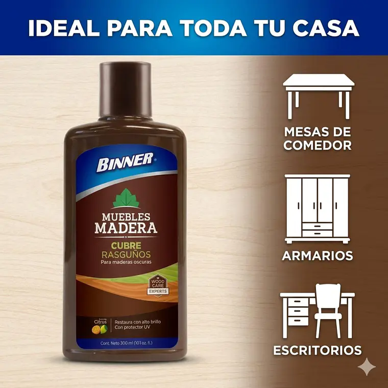Cubre Rasguños Para Mueble De Madera 300ml 4