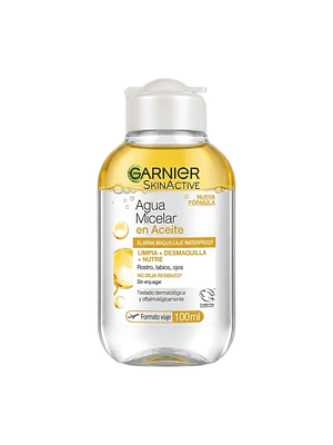 Agua Micelar En Aceite Garnier Desmaquilla Waterproof 100ml