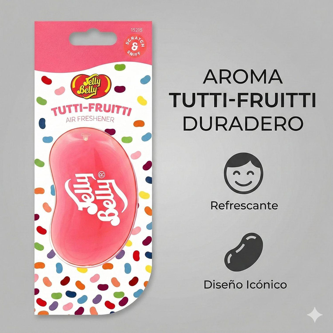 Aromatizante Auto Jelly Belly 3D Tutti Frutti Colgante 4
