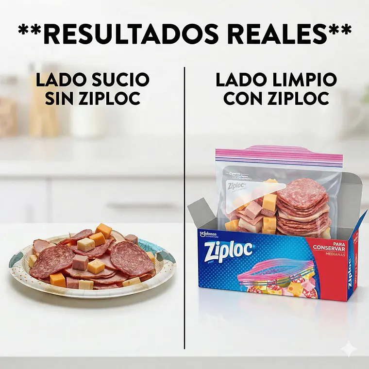 Bolsas Multiuso Para Conservar Ziploc Medianas 24 Unid 3