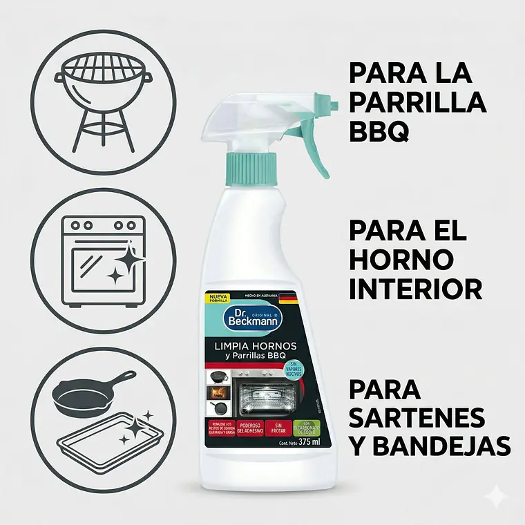 Limpia Hornos y Parrilla BBQ Dr. Beckmann 375ml 4