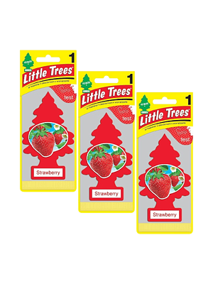Aromatizante Pino Strawberry Little Trees Pack X 3unid