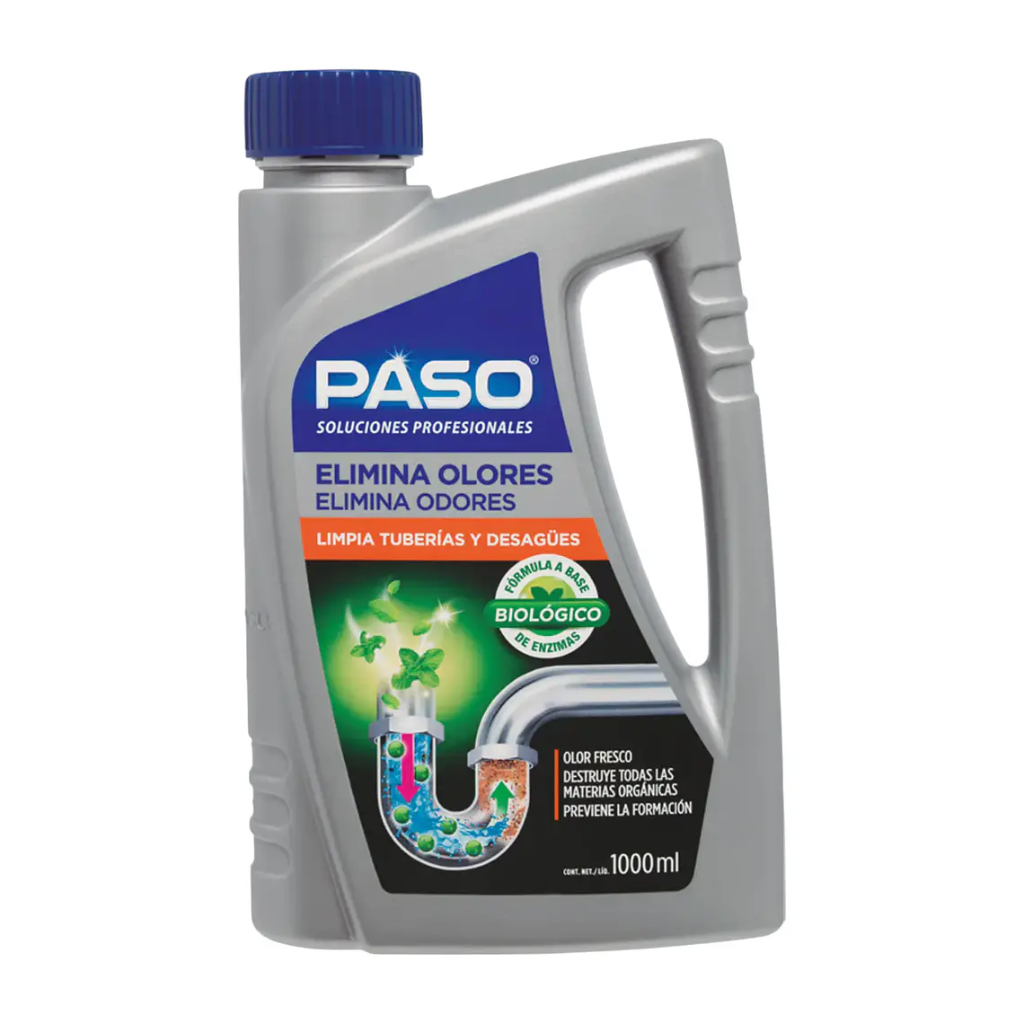 Desatascador Cañerías Elimina Olores Biológico Preventivo 1l 1