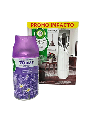 Aparato Automatico Air Wick Lavanda + Repuesto 250ml