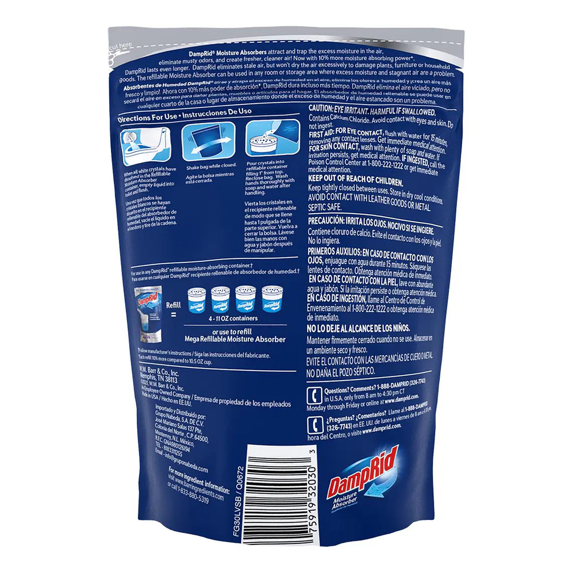 Recarga Antihumedad Lavanda Vainilla Damprid 1.24 Kg 2