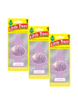 Aromatizante Pino Lavanda Little Trees Pack X 3unid