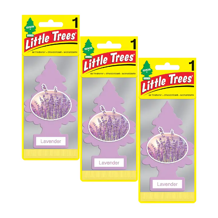 Aromatizante Pino Lavanda Little Trees Pack X 3unid 1