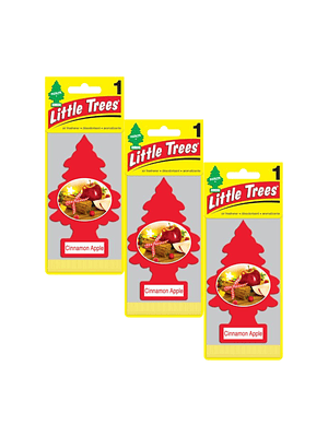 Aromatizante Pino Manzana Canela Little Trees Pack X 3unid