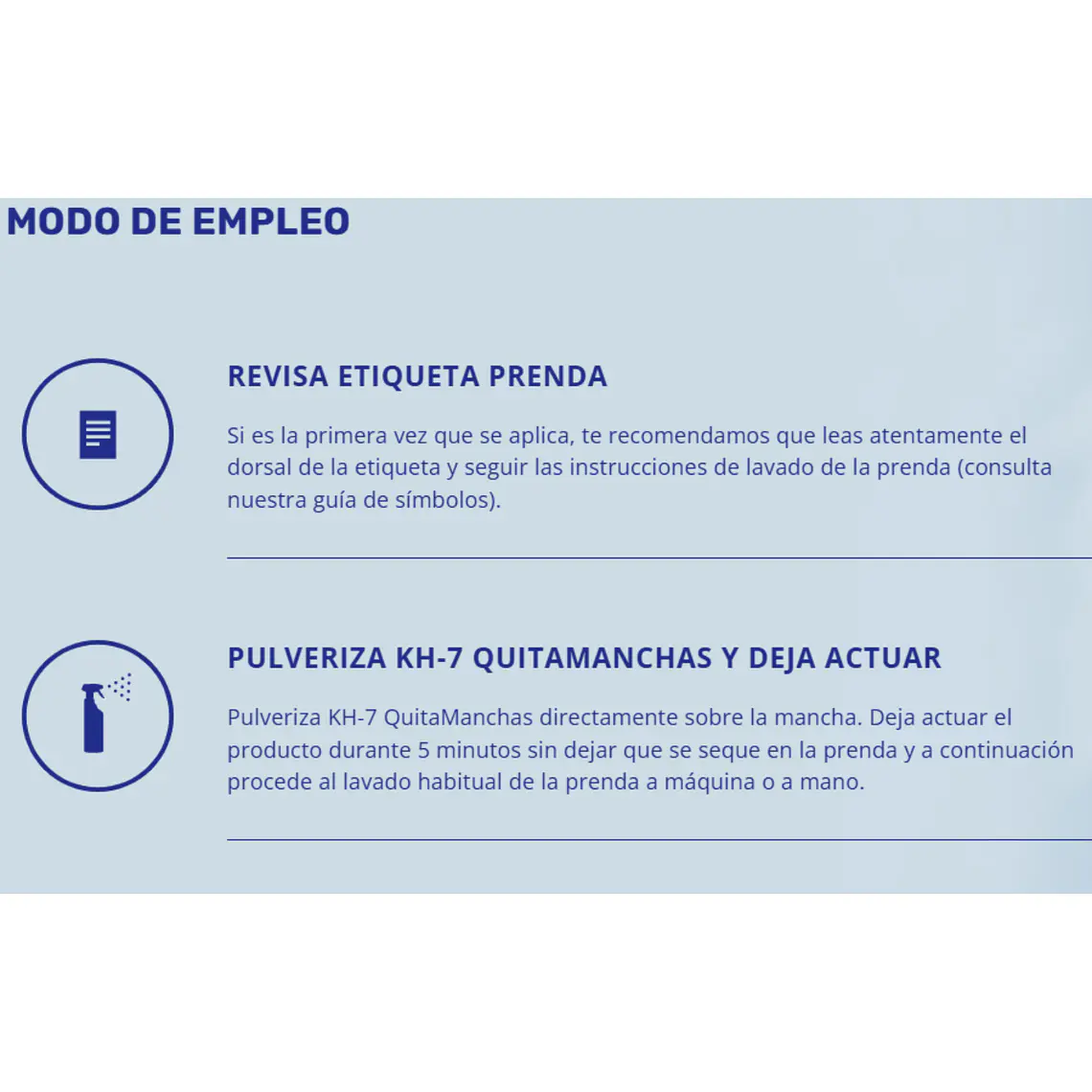 Quitamanchas Prelavado Gatillo KH-7 750ml 3