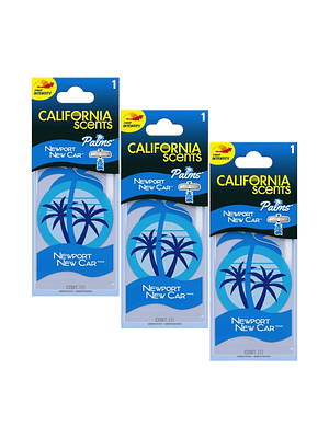 Ambientador de Auto Aroma Auto Nuevo Pack x3