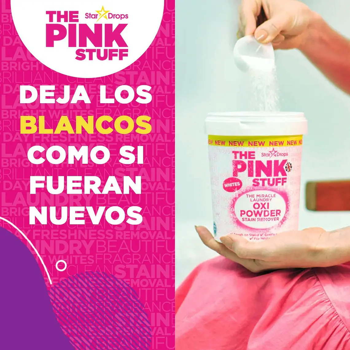 Quitamanchas Polvo Blanqueador The Pink Stuff 1 Kg 2