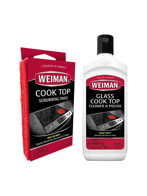 Limpiador Vitrocerámica Weiman 425ml + 3 Esponjas