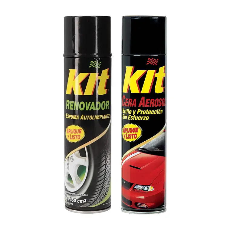 Pack Renovador de Neumáticos + Cera en Aerosol 360ml 1