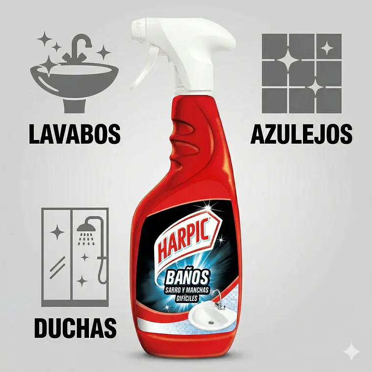 Limpiador Baño Sarro y Manchas Difíciles Gatillo 495 ml 4