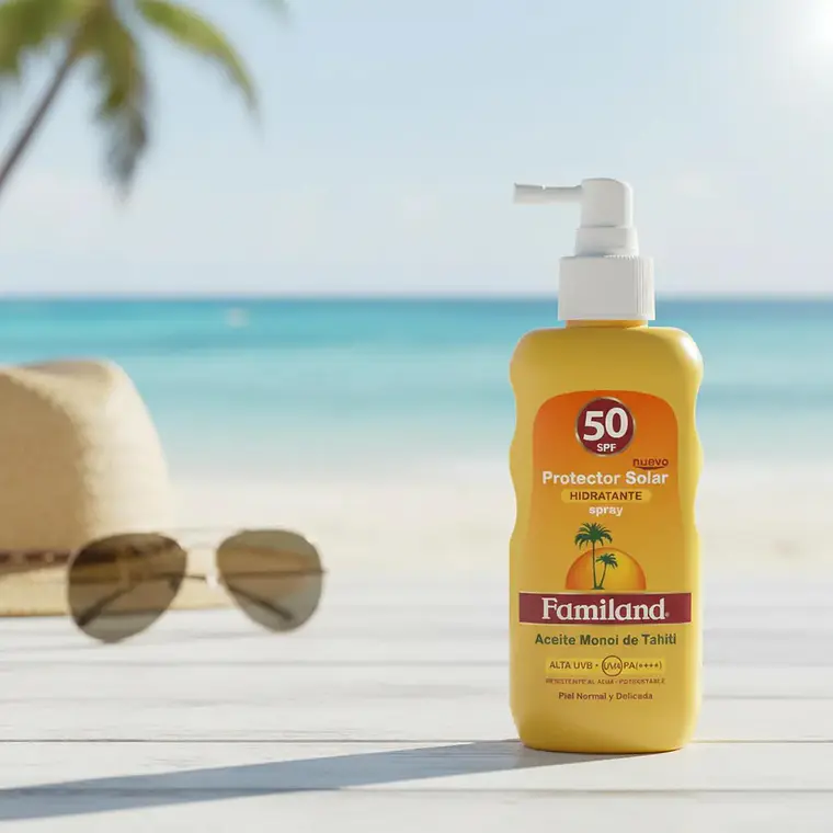 Bloqueador Solar Familand Monoi FPS50 Spray 190ml 2