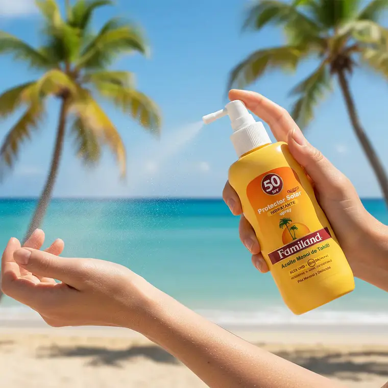 Bloqueador Solar Familand Monoi FPS50 Spray 190ml 3