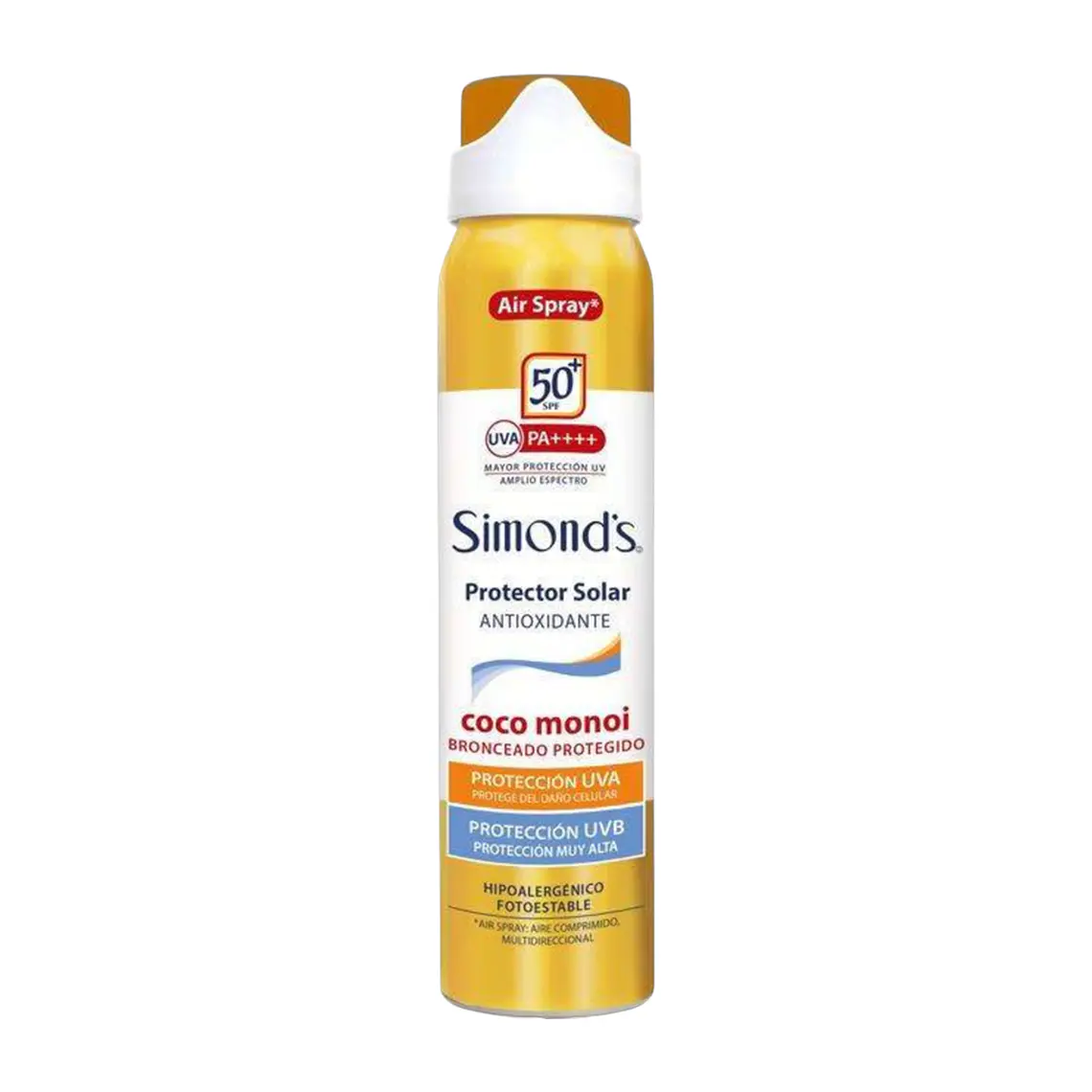 Protector Solar Simonds Air Spray FPS50 Coco Monoi 75ml 1