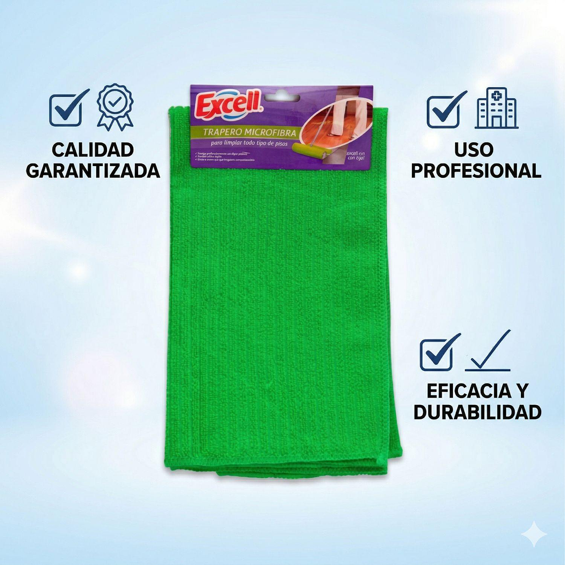 Trapero Microfibra Excell 50x60 cm Con Ojal Ultra Absorbente Para Piso 7