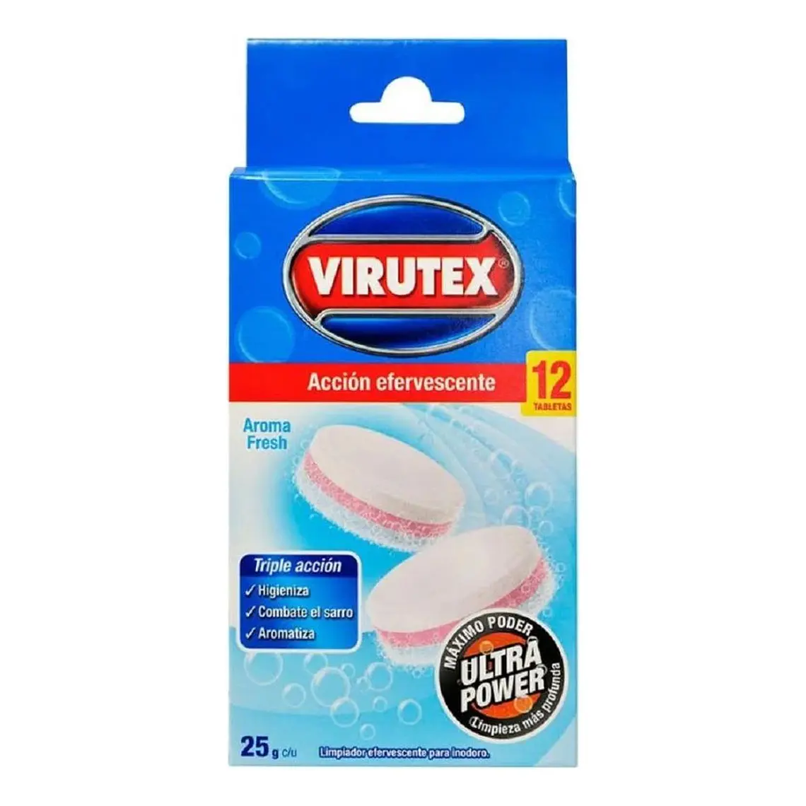 Pastillas Inodoro Efervescentes Antisarro Virutex 12tabletas 1