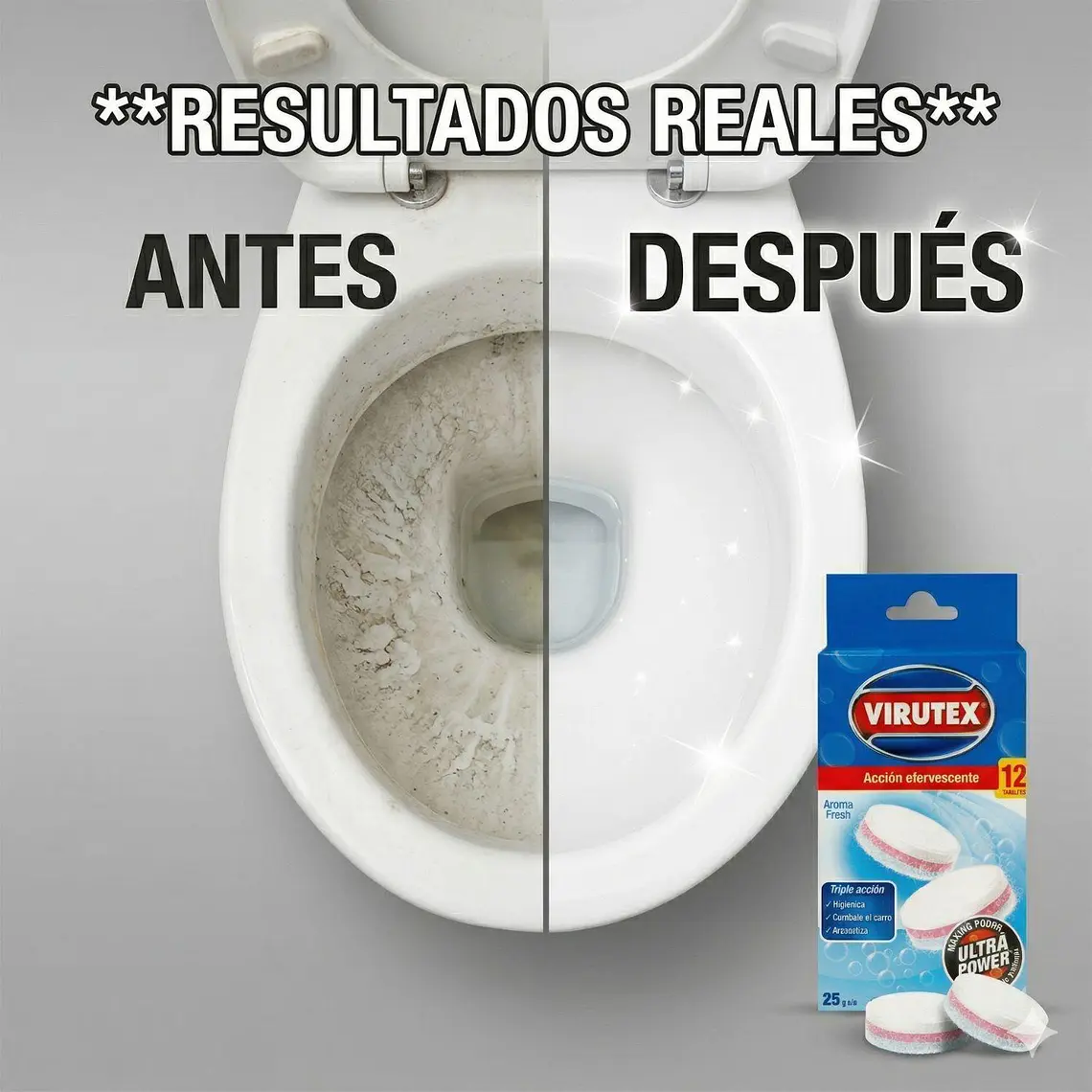 Pastillas Inodoro Efervescentes Antisarro Virutex 12tabletas 3