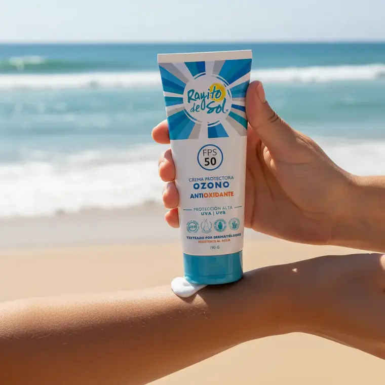 Protector Solar Ozono FPS50 Rayito de Sol 190g 3