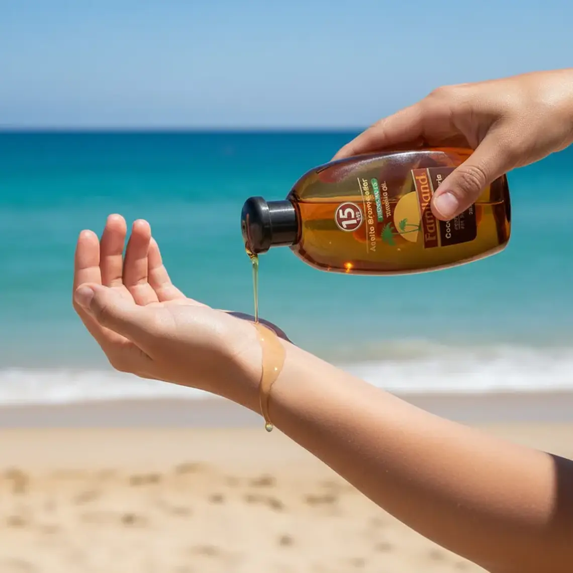 Bronceador Aceite Familand FPS15 Coco Zanahoria 210 ml 3