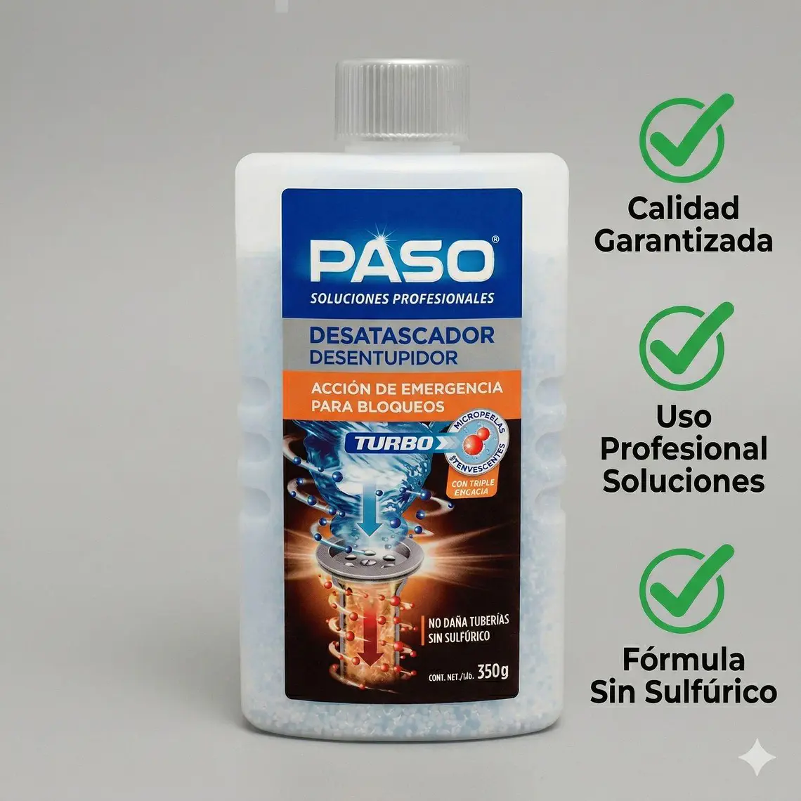Desatascador Para Tuberias 350gr 6