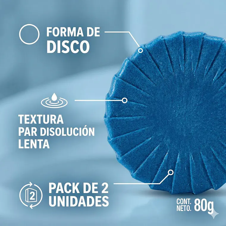 Pastilla Estanque Inodoro Azul Pato Purific Antisarro Limpieza Pack 2 4