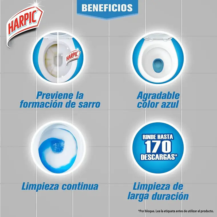 Pastilla Para Estanque Para Inodoros Harpic 5unid 4