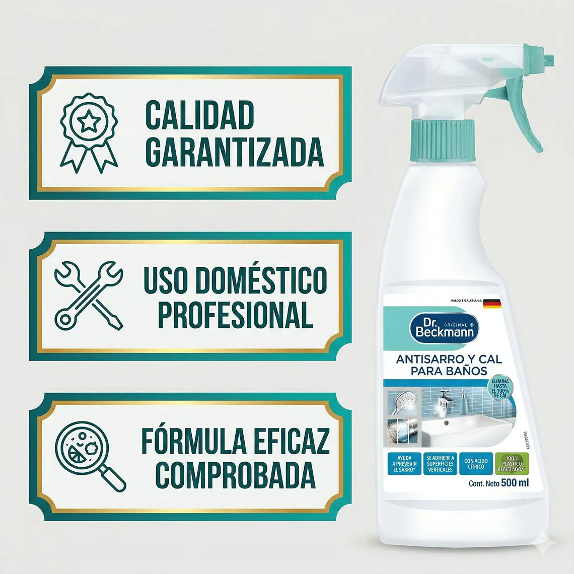 Limpiador Antisarro y Cal Baños Dr. Beckmann 500ml 5