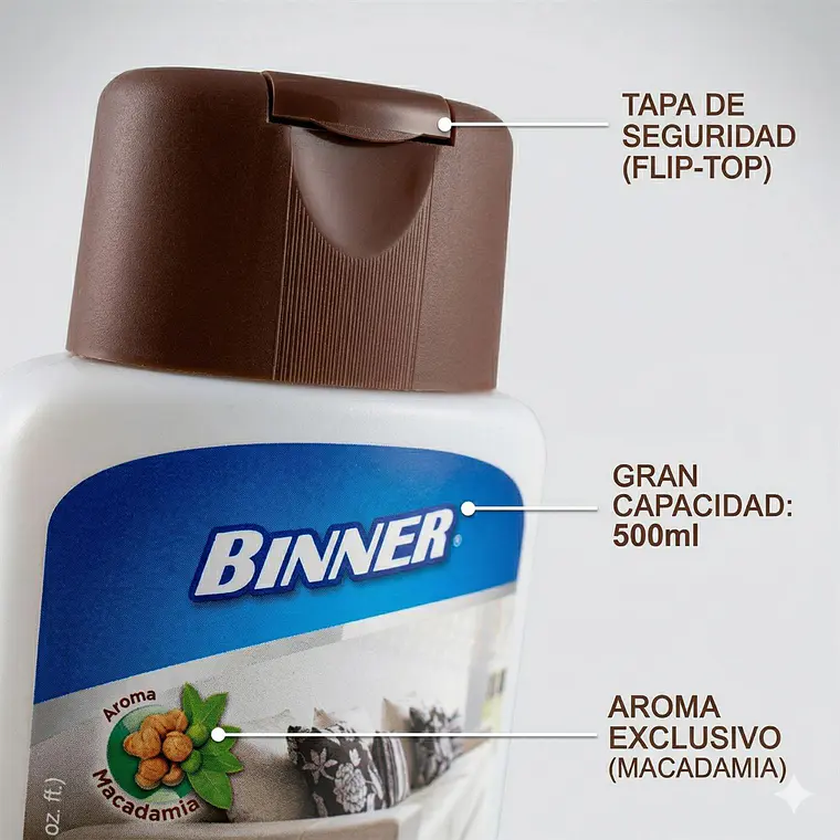 Limpiador y Protector de Cuero 500ml Binner 4