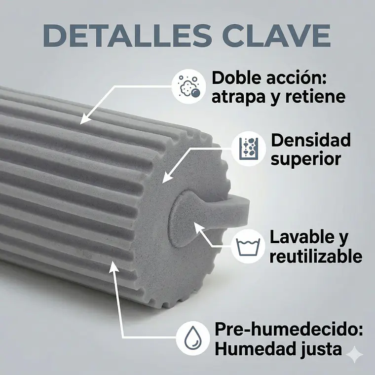 Scrub Daddy Esponja Atrapa Polvo Damp Duster 6