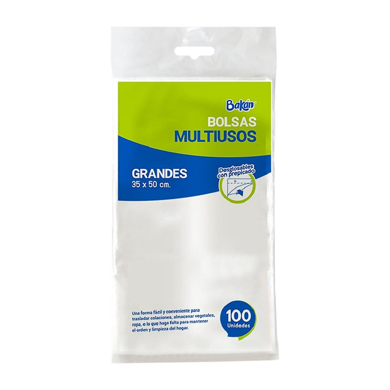 Bolsas Multiuso Bakan 35x50 Bolsa Taco Grande 100 Unidades 1