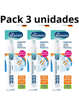 Dr. Beckmann Pack 3 Lápices Quitamanchas 9 ml