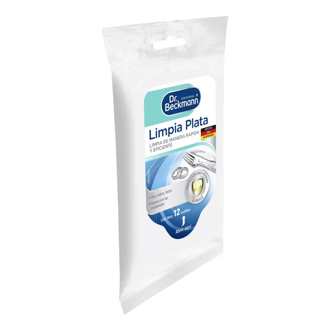 Toallitas para Plata y Metales Dr. Beckmann 12 Un 2