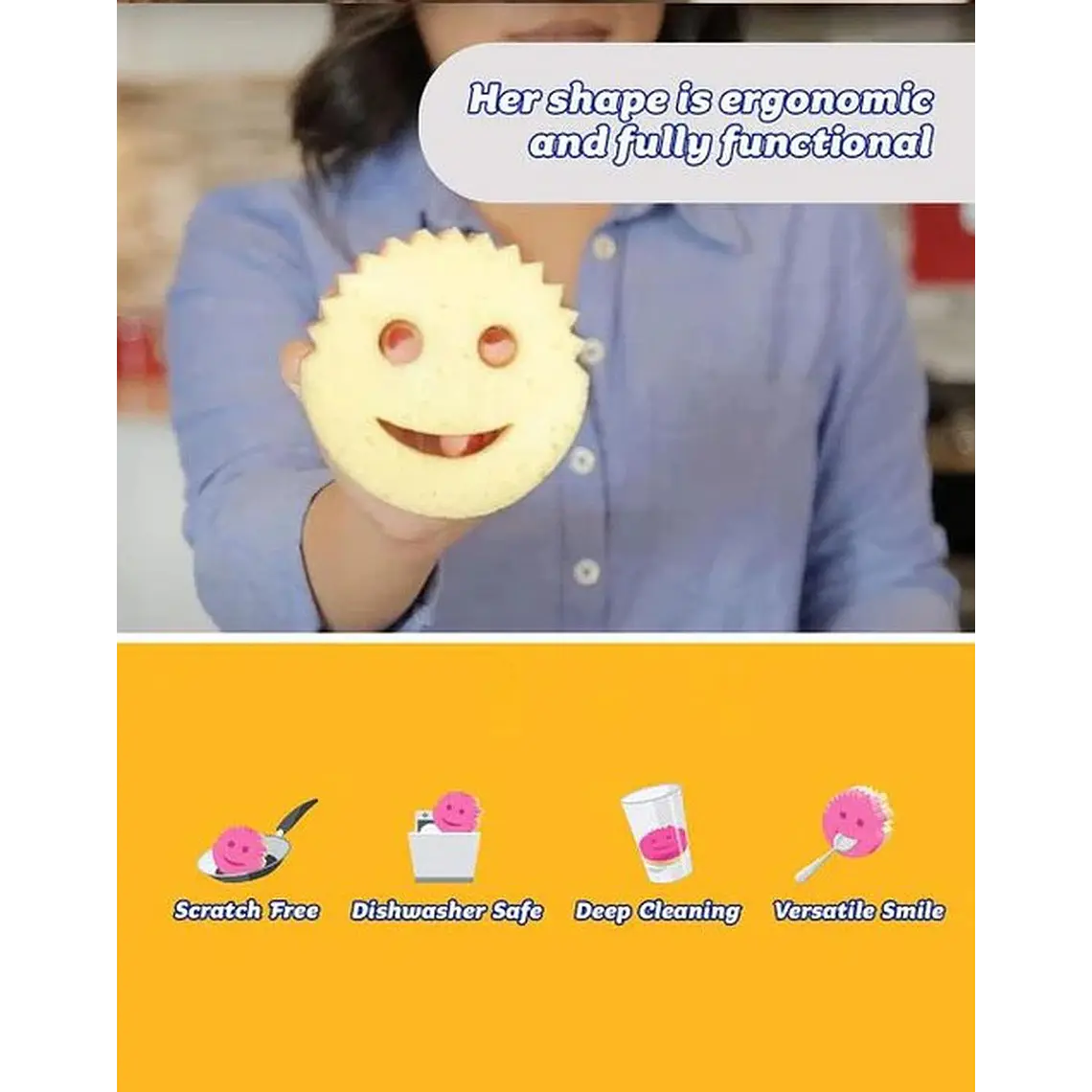 Esponja Scrub Mommy 1 Unidad 3